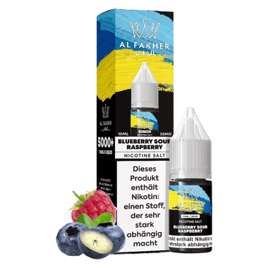 Al Fakher Liquid 10ml - Blueberry Sour Raspberry 20mg